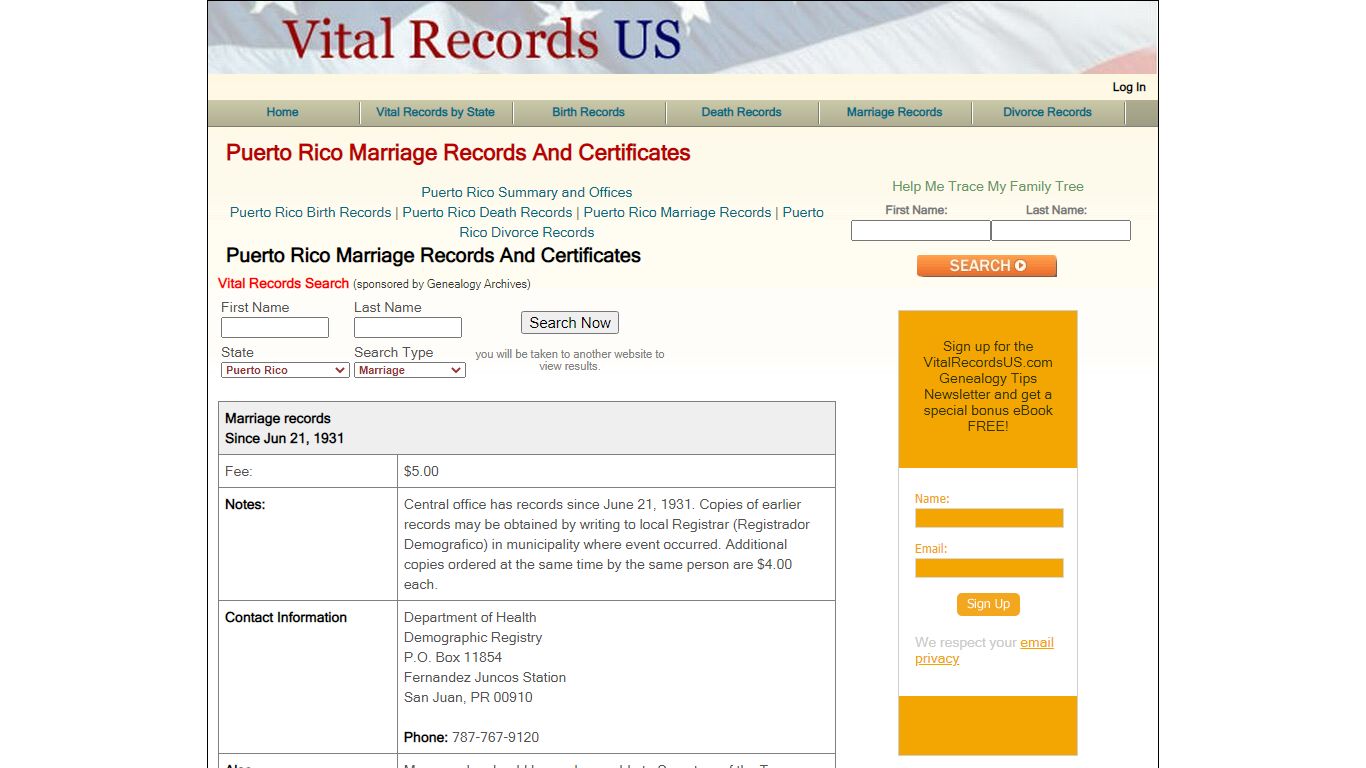 Puerto Rico marriage records and certificates - Vital Records US